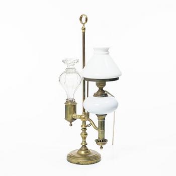 Fotogenlampa/bordslampa, Storwasser, omkring år 1900.