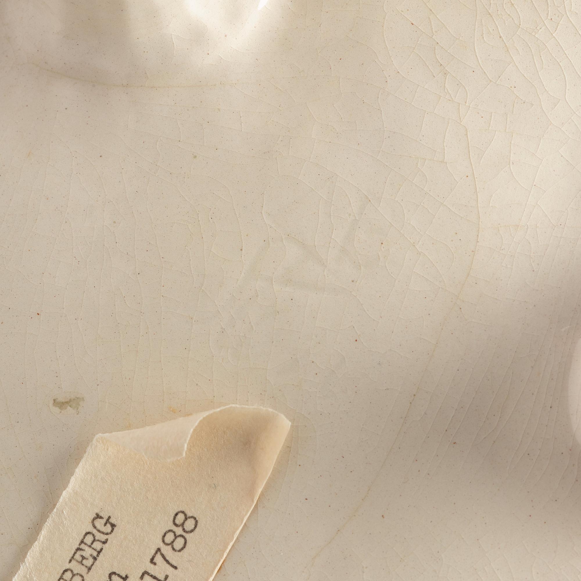A pair of cream ware tureens with covers, Marieberg, period of Steen (1769-1788).