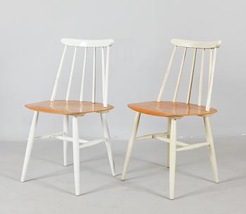 STOLAR, ett par, "Fanett", Ilmari Tapiovaara, Edsbyverken, 1950-tal.