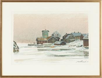 Roland Svensson, "Vinter Sandhamnshålet".