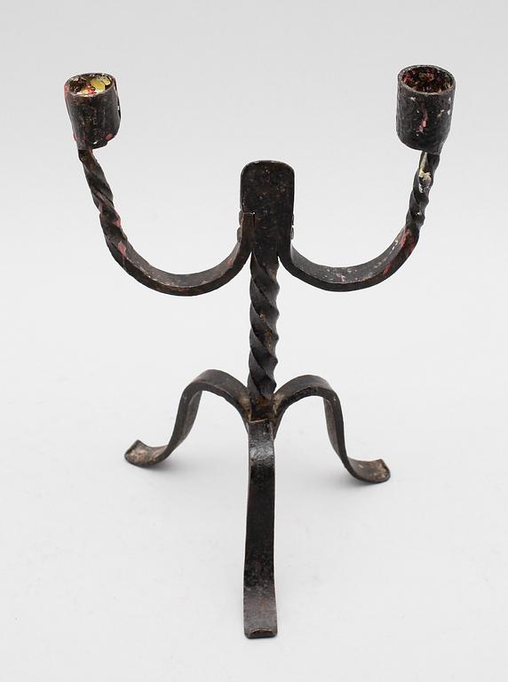 LJUSSTAKE, smide, allmoge, 1700-/1800-tal.