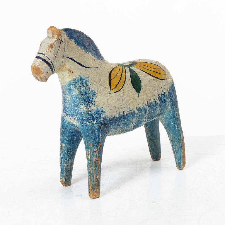 Dalahäst, blåbening, tidigt 1900-tal/1900-talets första hälft.