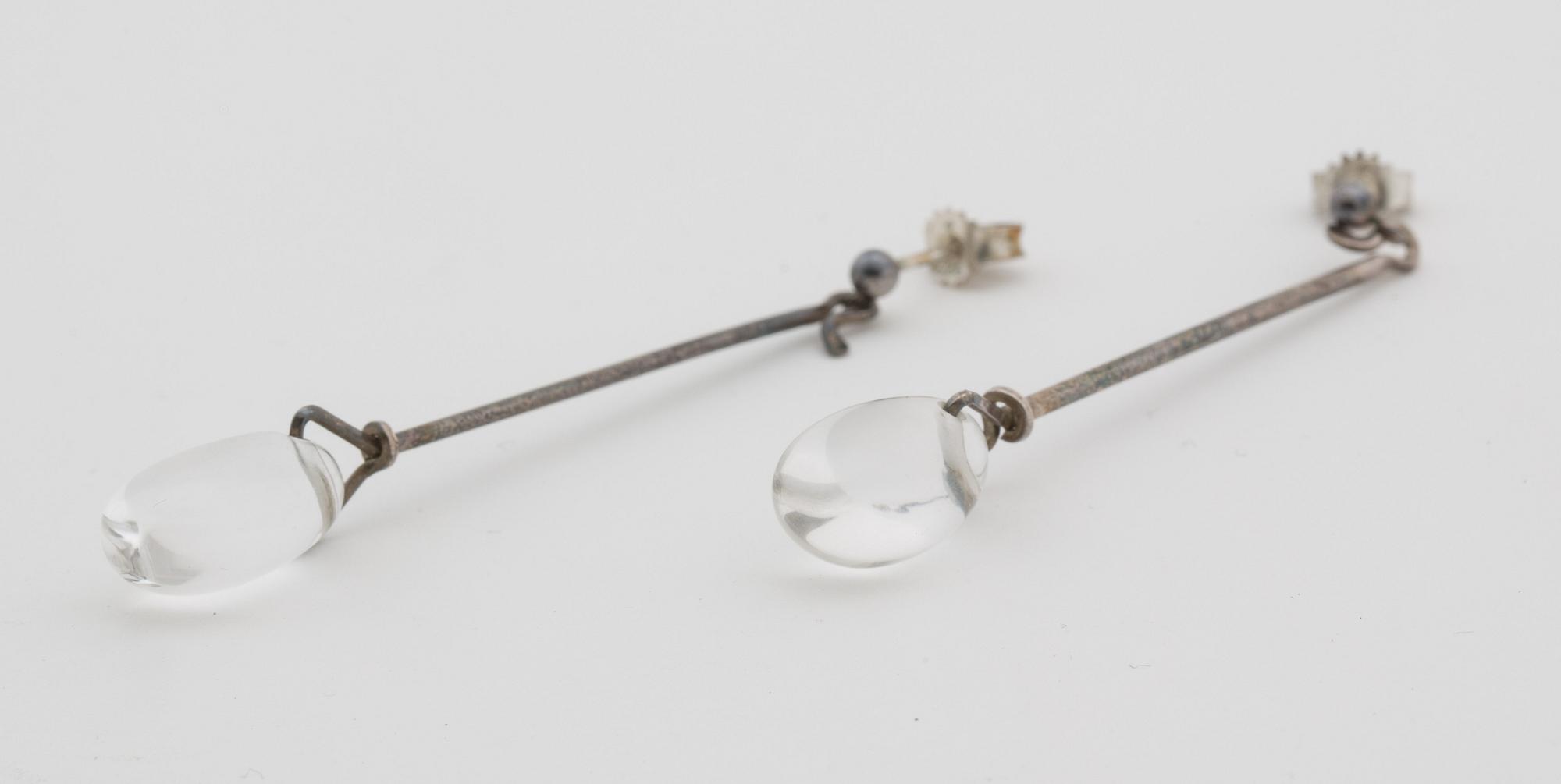 VIVIANNA TORUN BÜLOW-HÜBE, a pair of earrings, "Dew Drop" Georg Jensen, Denmark,