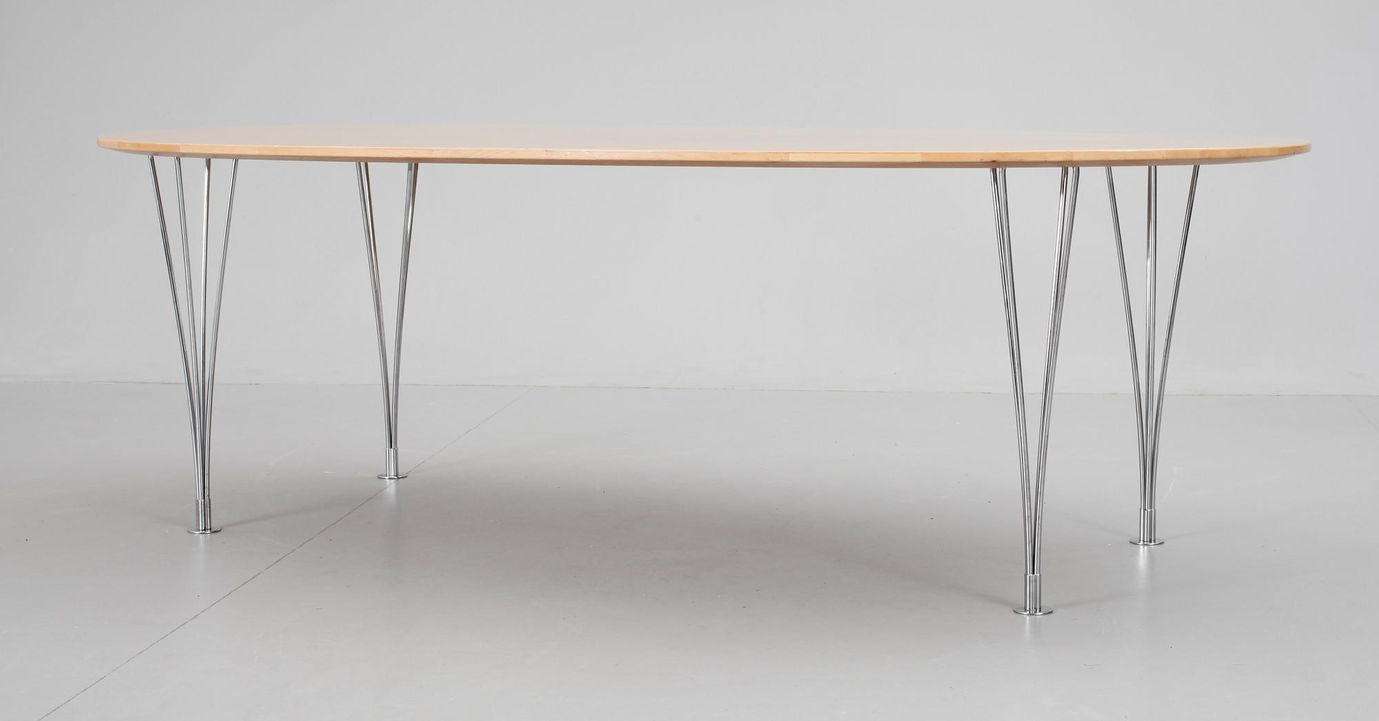 BORD, "Superellips", Bruno Mathsson och Piet Hein, Mathsson International, Värnamo.