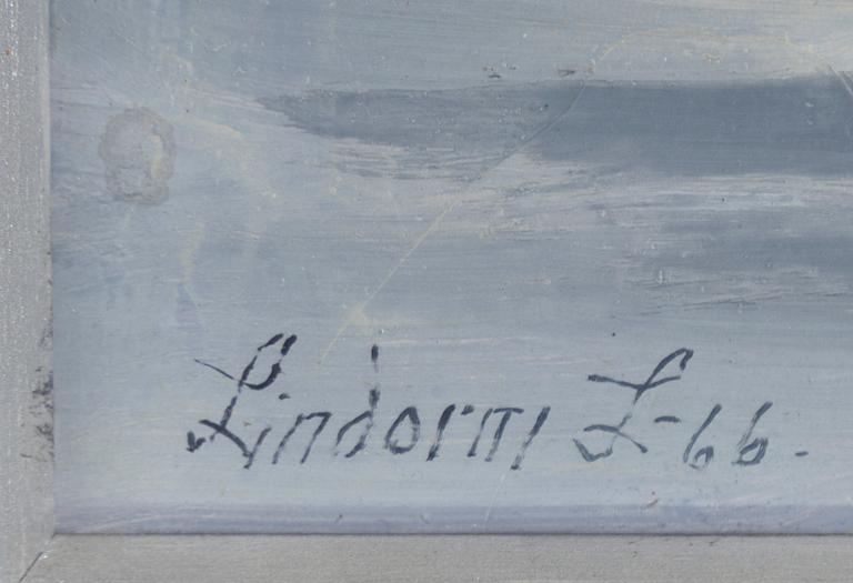 Lindorm Liljefors, The fox scurries across the ice.