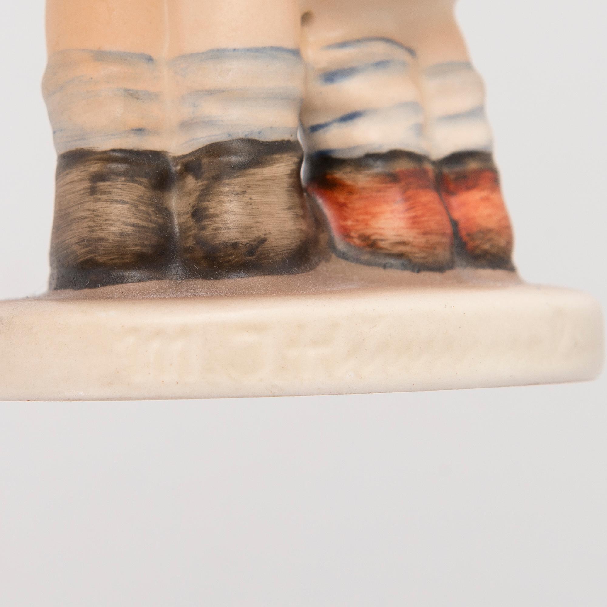Five porcelain figurines from M.I. Hummel, Goebel, Germany 1950s-1970s.