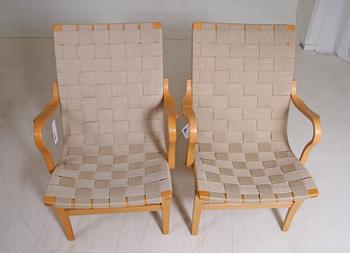 FÅTÖLJER, ett par, "Eva", Bruno Mathsson, Dux.