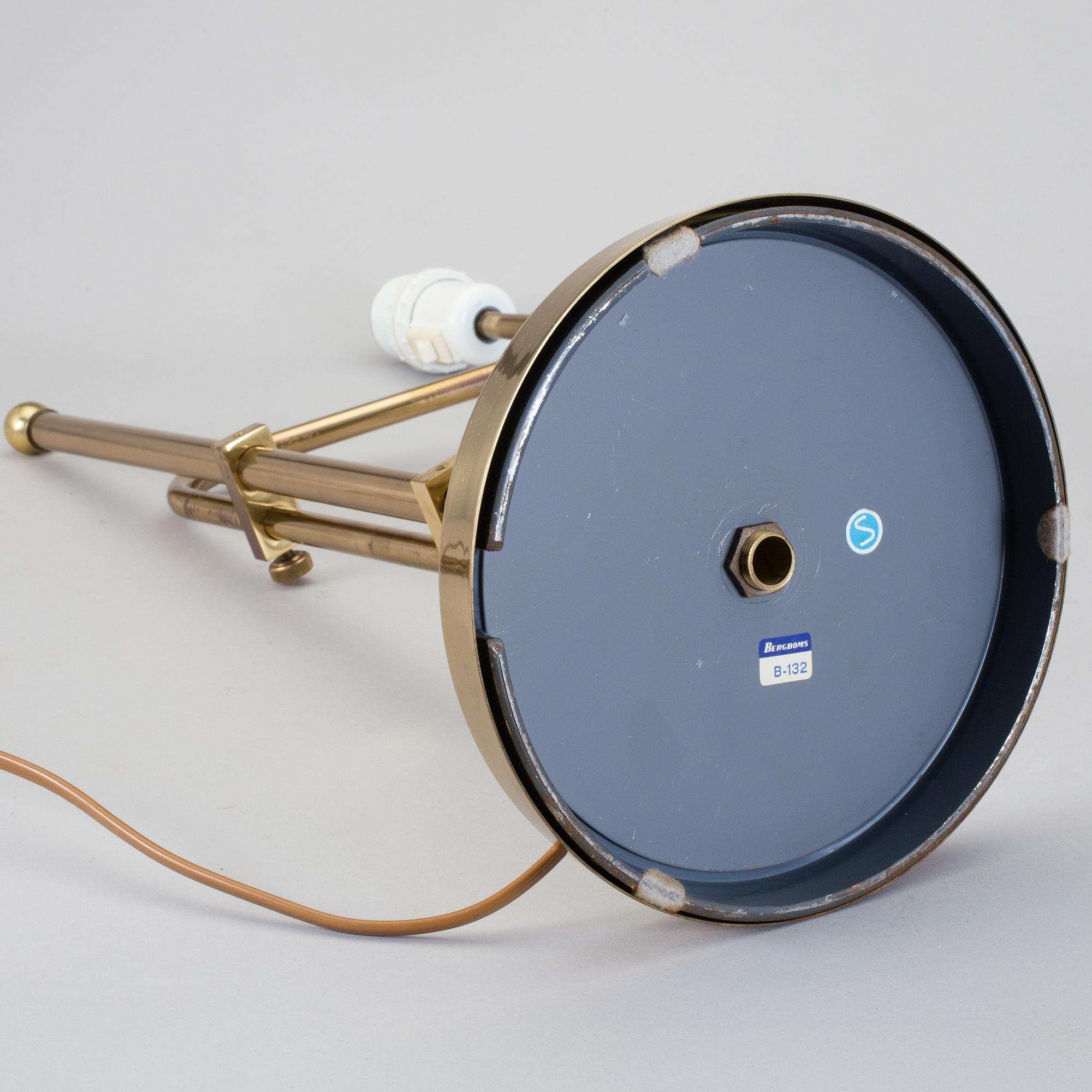 BORDSLAMPA, Bergboms B-132, 1900-talets andra hälft.