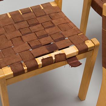 Alvar Aalto, a set of 8 chairs, model 611, Artek, Finland, late 20th century.