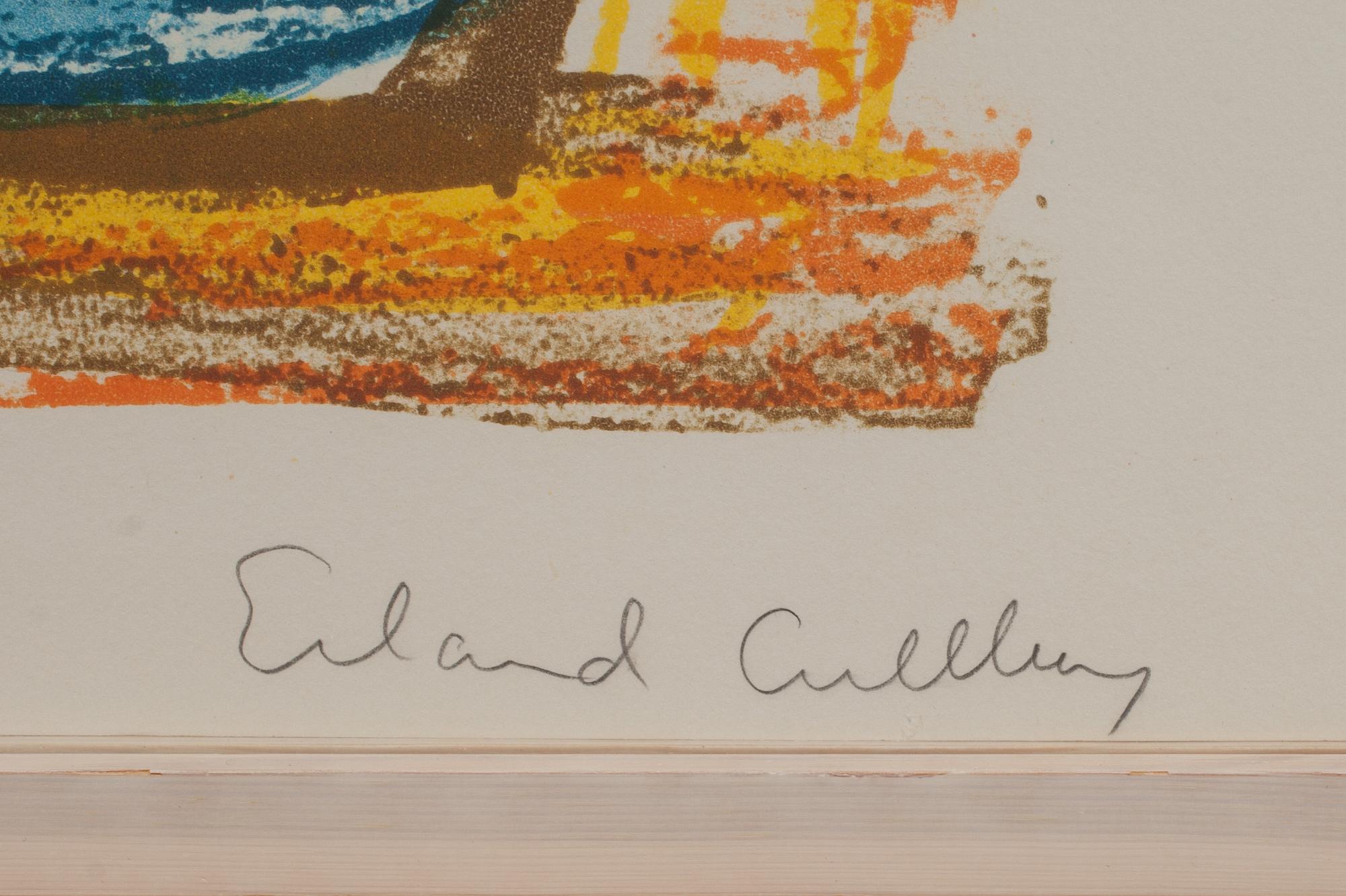 ERLAND CULLBERG, färglitografi, numrerad 74/110 och signerad.