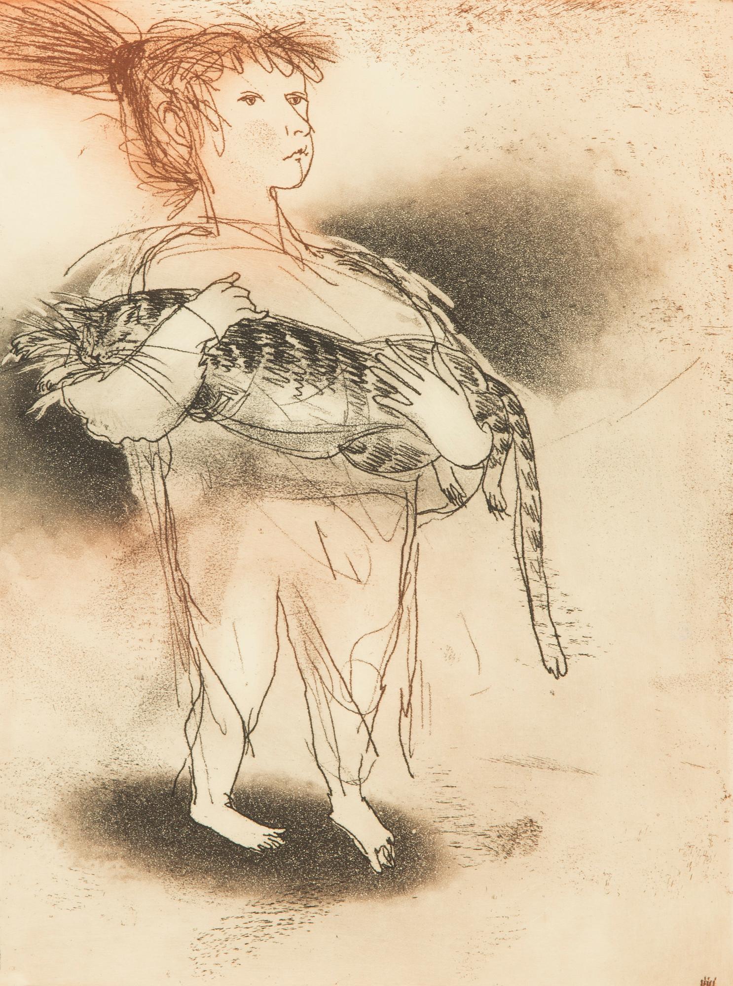 Liili Mõtuste, etching, signed and dated 2001, marked Tpl'a 11/100.