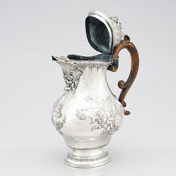 A Swedish 18th Century Rococo silver coffee-pot, marks of Petter Eneroth, Stockholm 1775.