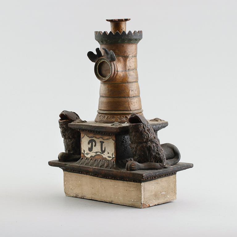 SKRIVSTÄLL, keramik, 1800-talets andra hälft.