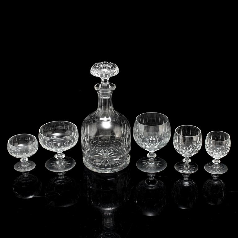 An 86 piece glass service, 20th century.