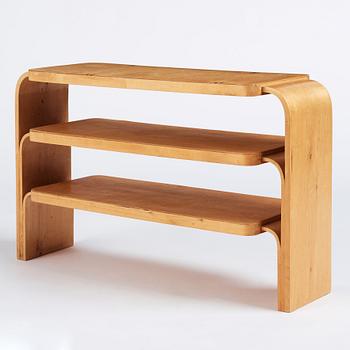 Alvar Aalto, a birch shelf, Svenska Artek, Hedemora Sweden 1945-56, model 111.