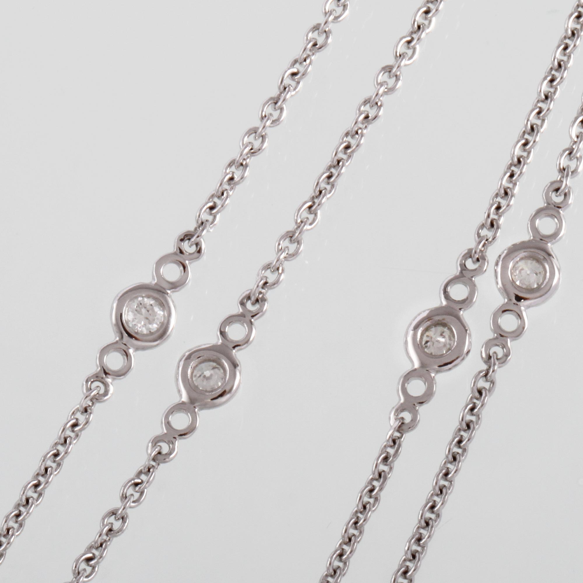 HÄNGE, 18k vitguld med briljantslipade diamanter, 0.60 ct. Vikt 5 g.