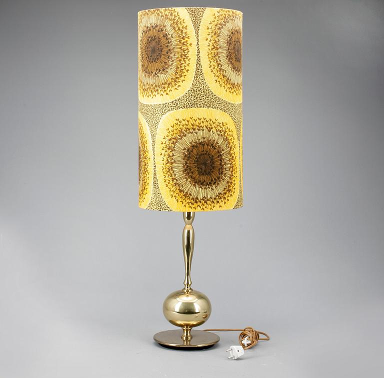 BORDSLAMPA, mässing, 1960/70-tal.