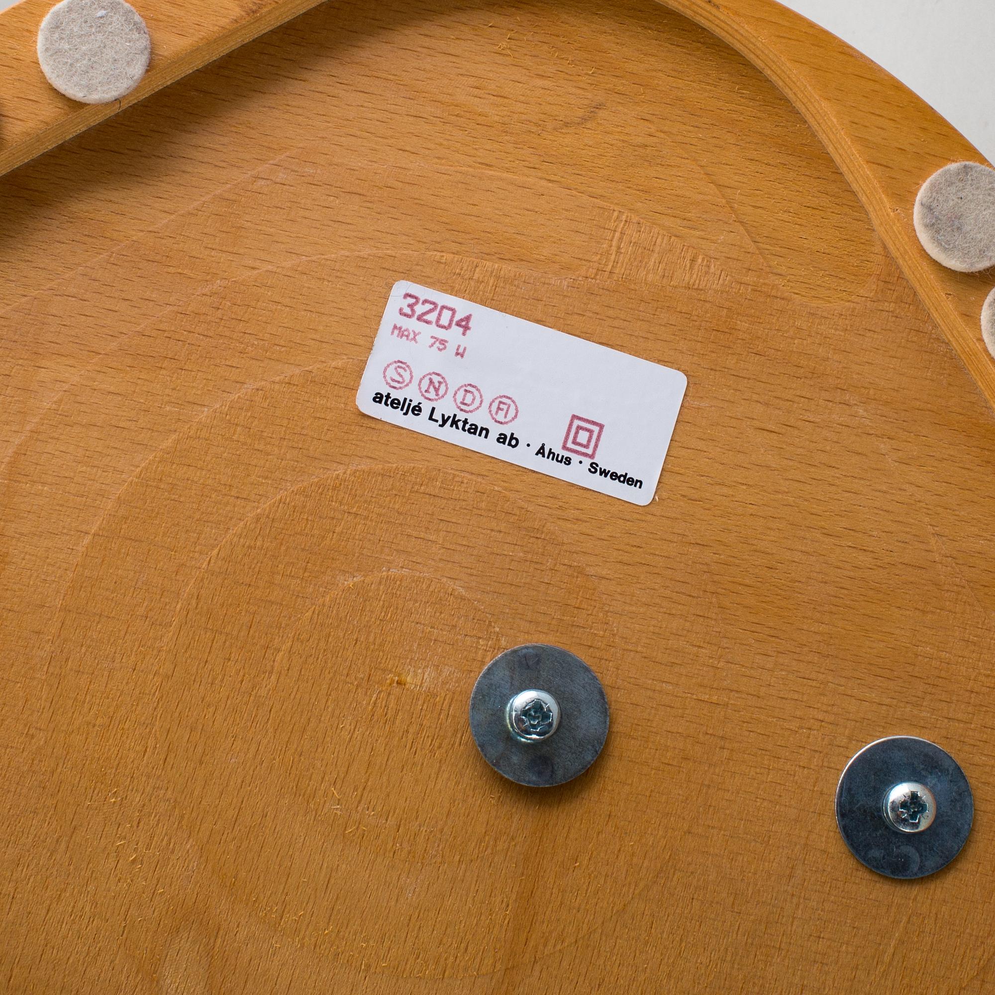 A table and a ceiling lamp "Grevie" by Lars Bessfelt for Ateljé Lyktan, Sweden, 1980´s.