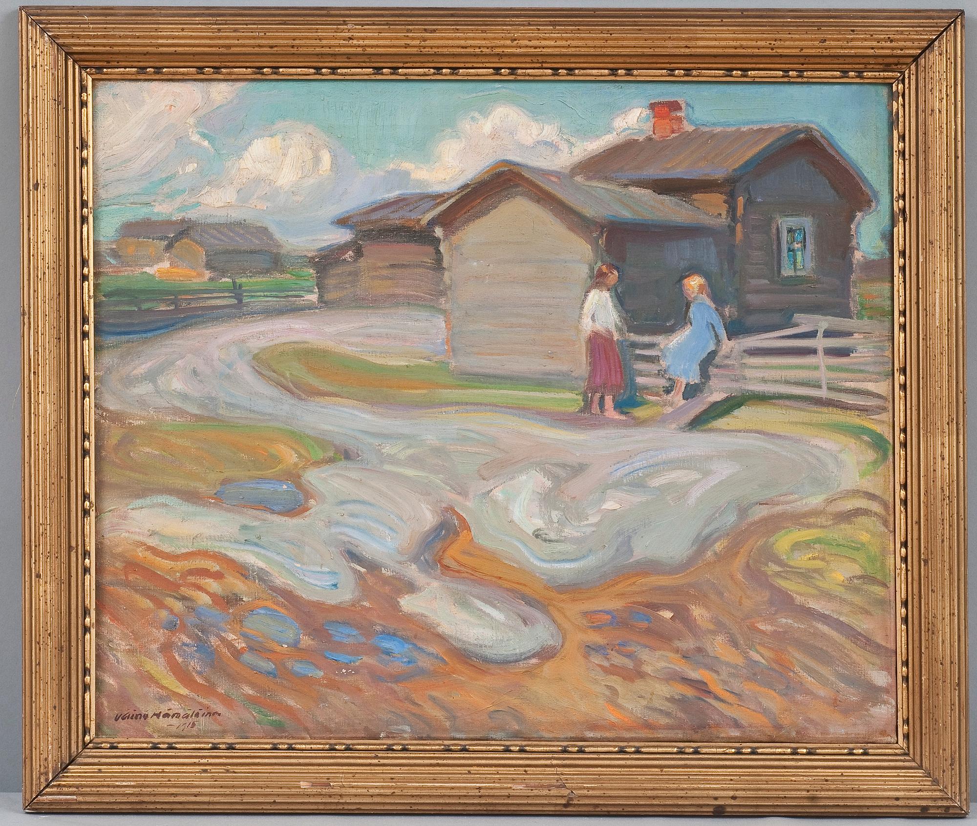 Väinö Hämäläinen, VÄINÖ HÄMÄLÄINEN, GIRLS AT THE GATE.