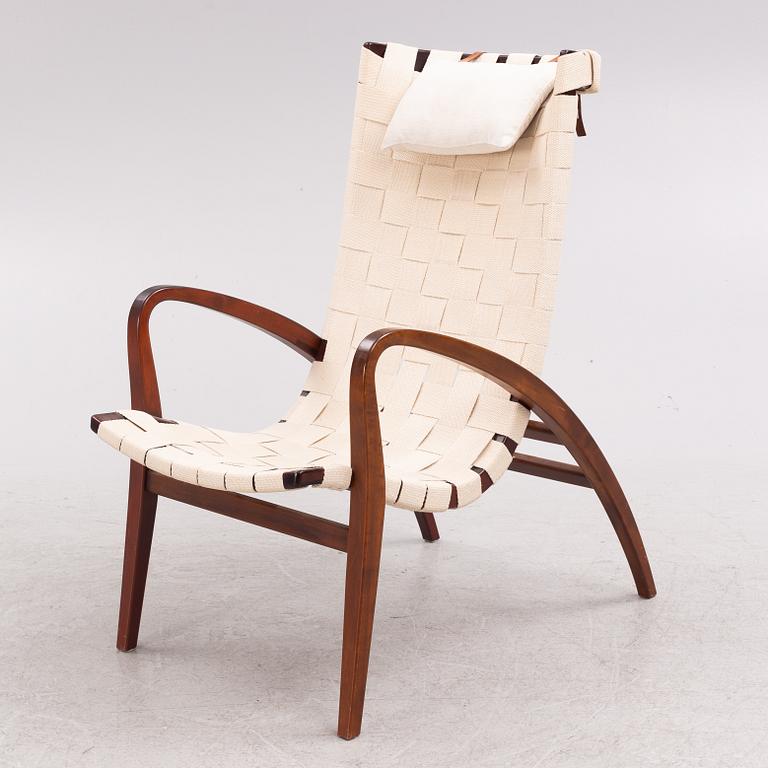 Bruno Mathsson, a 'Gräshoppan' easy chair, Mathsson International, Värnamo, 1992, ed. 26/100.