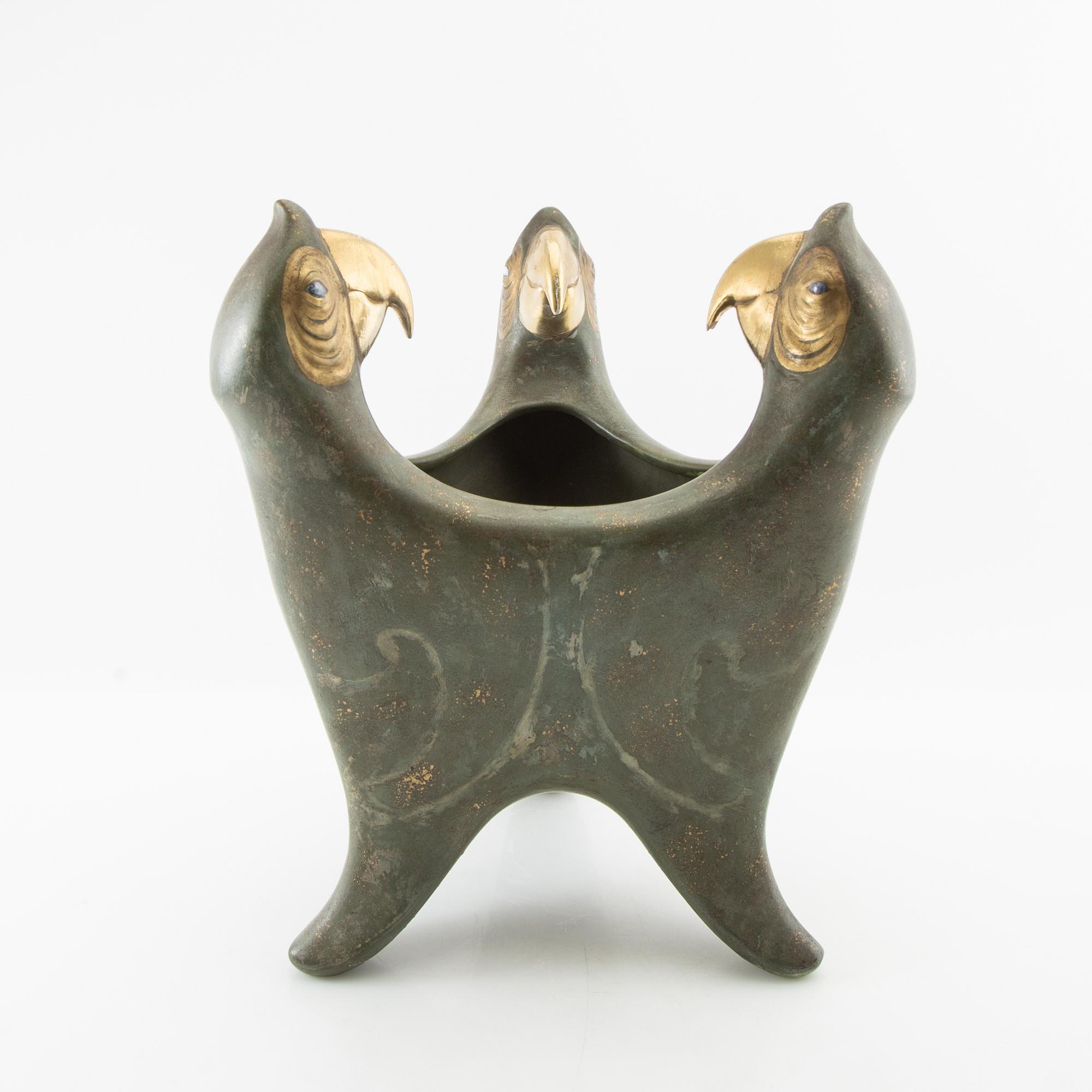 Julius Dressler Urn/Vase Jugendstil Biela near Bodenbach, Bohemia, ca 1910/15.