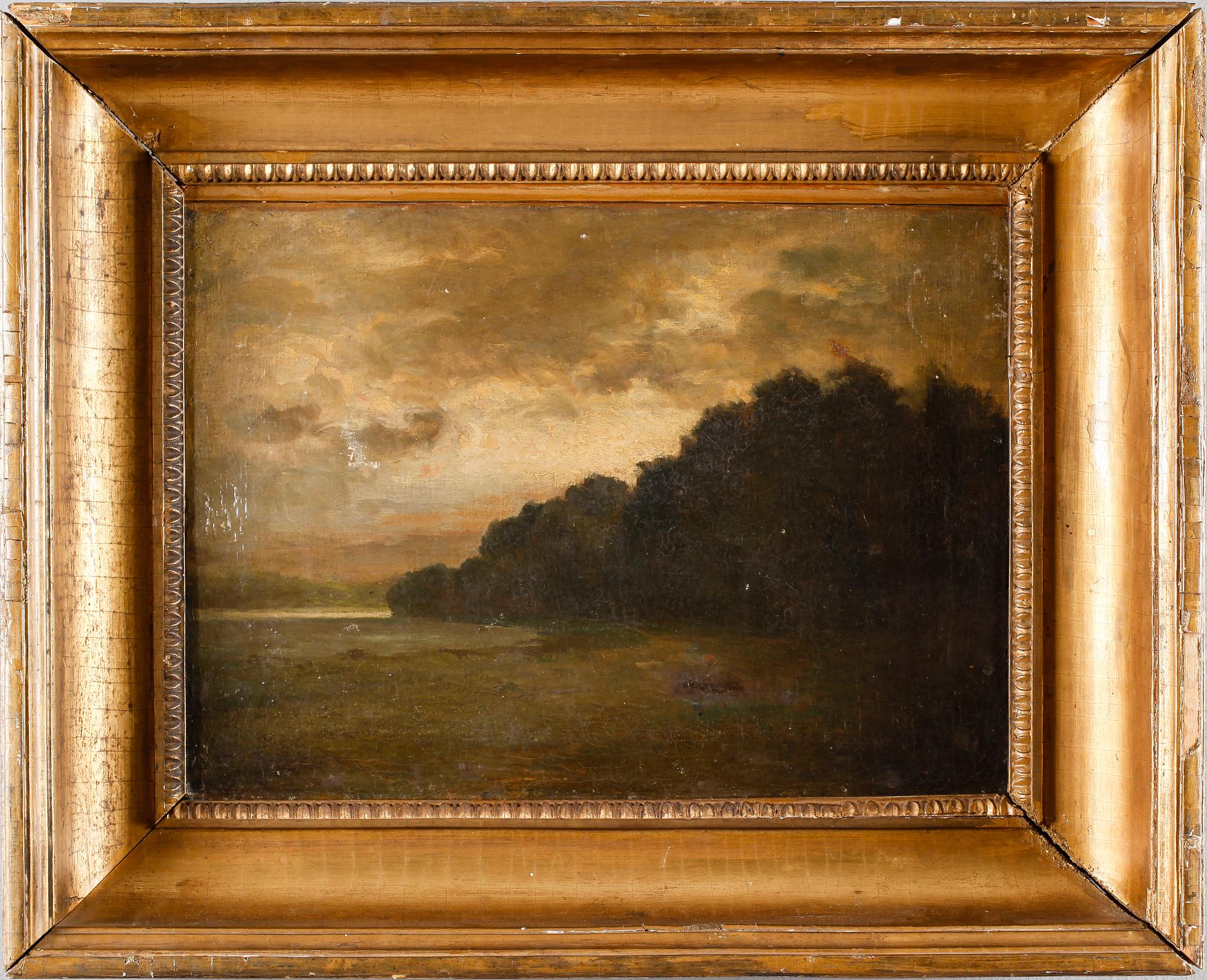 OKÄND KONSTNÄR, olja på duk, ej signerad, 1800-tal.