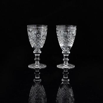 Fritz Kallenberg, glasservis, 26 delar, "Elvira Madigan" Kosta och Kosta Boda.