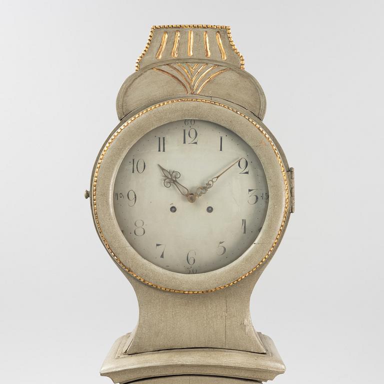 A rococo long case clock, Sweden, second half of the 18th century.