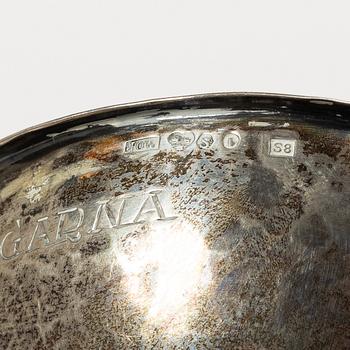 Supkoppar, 4 st, silver, Sverige 1800-1900-tal.