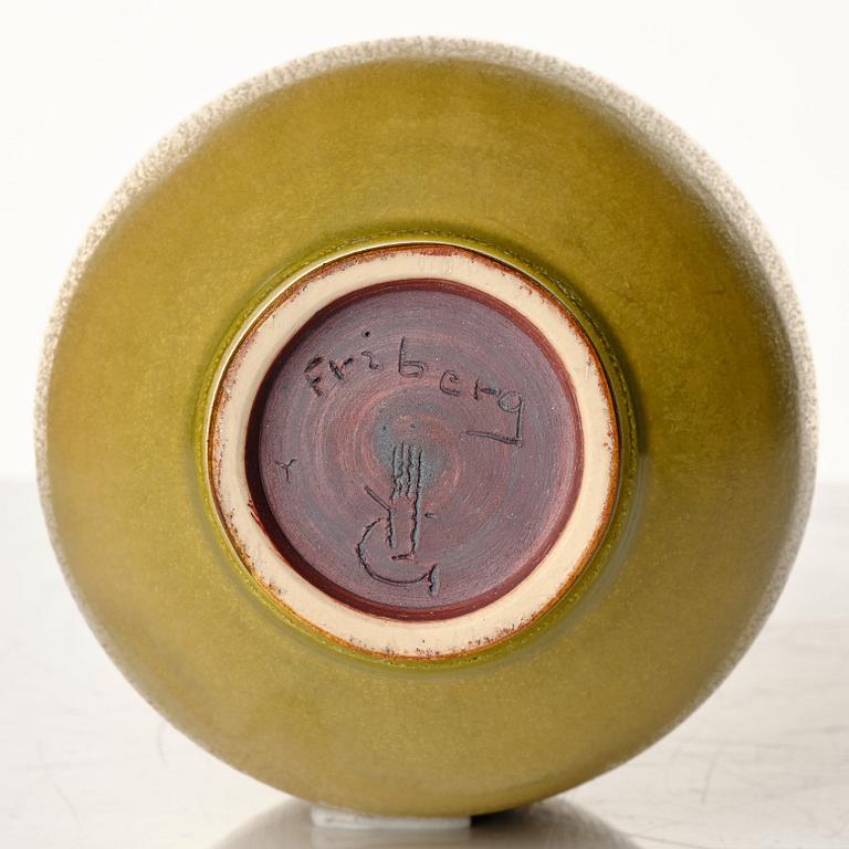 Berndt Friberg, a stoneware vase, Gustavsberg studio, Sweden 1954.