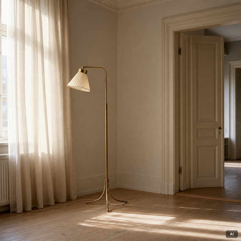Josef Frank, A model 1842 floor lamp, Svenskt Tenn.
