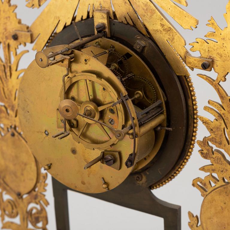 An Empire mantle clock, first half of the 19th Century.