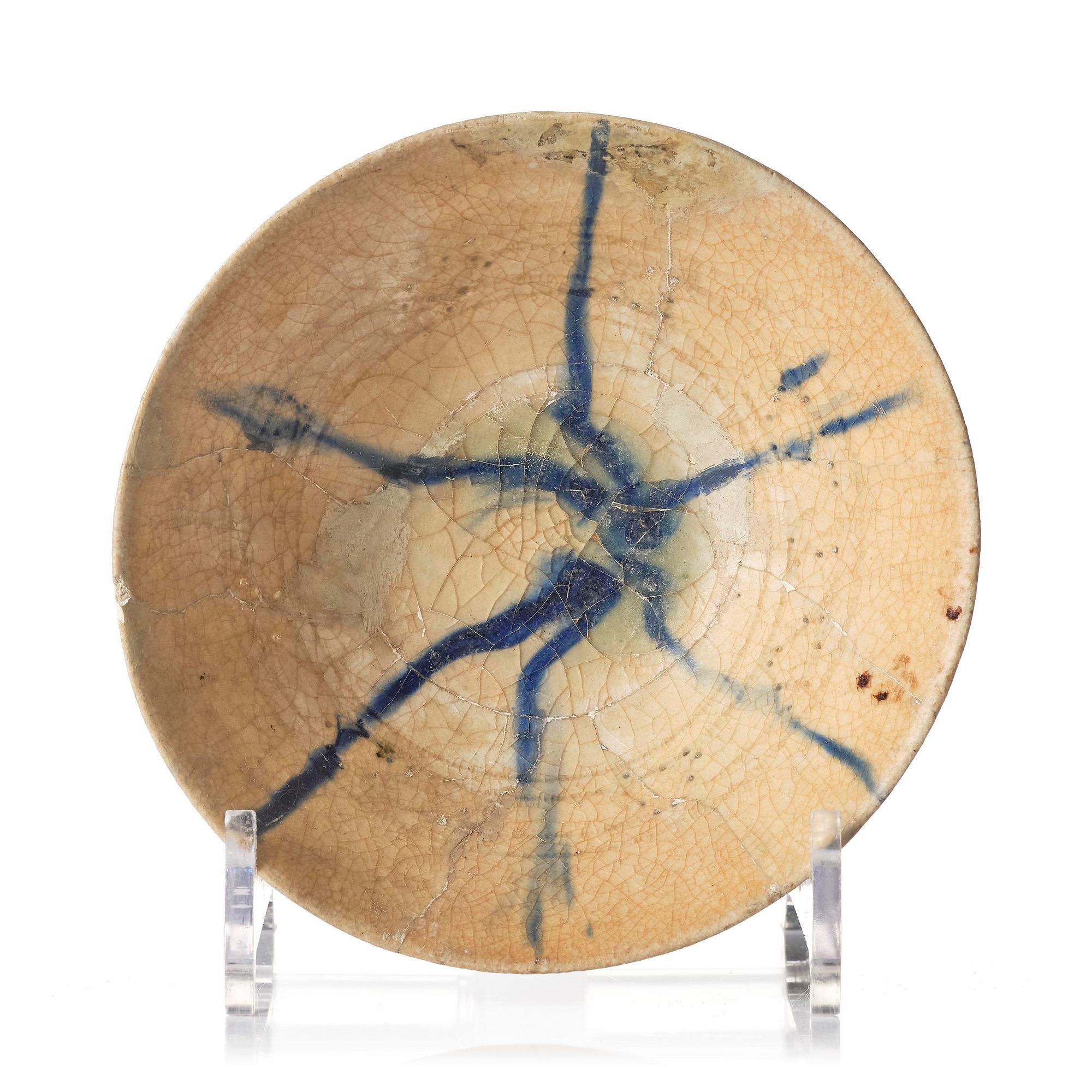 Skål, lergods, Keshan, Persien, omkring 1200 e.Kr.