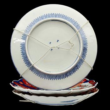 FAT, 3 st olika, porslin, Kina 1800/1900-tal.