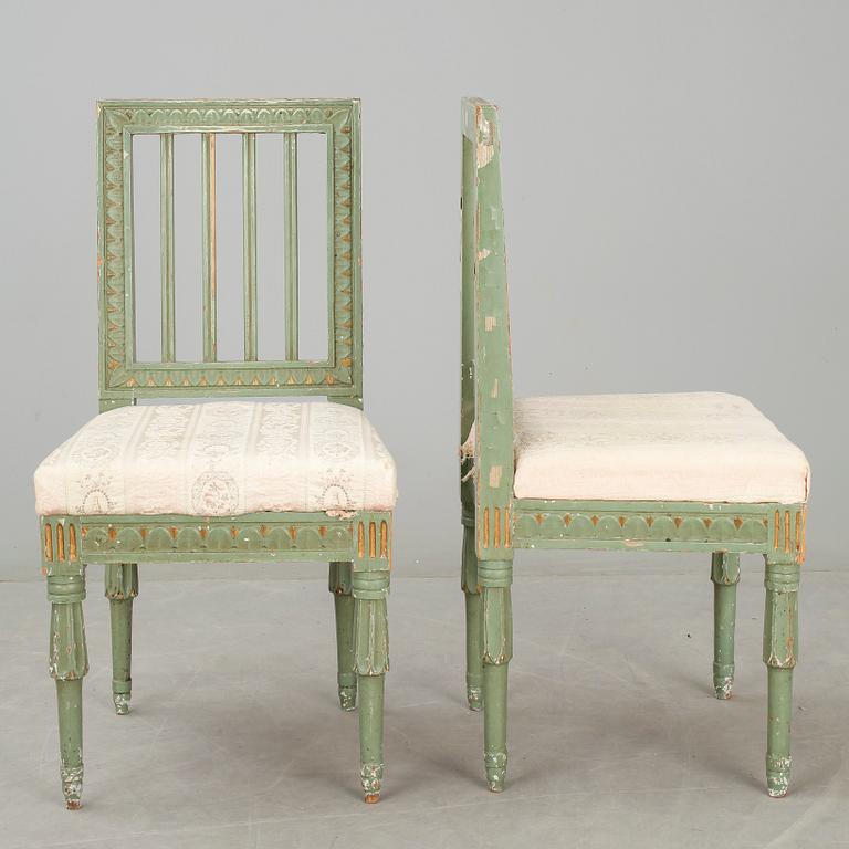 STOLAR, ett par. Gustavianskt provinsarbete, 1800-talets första hälft.