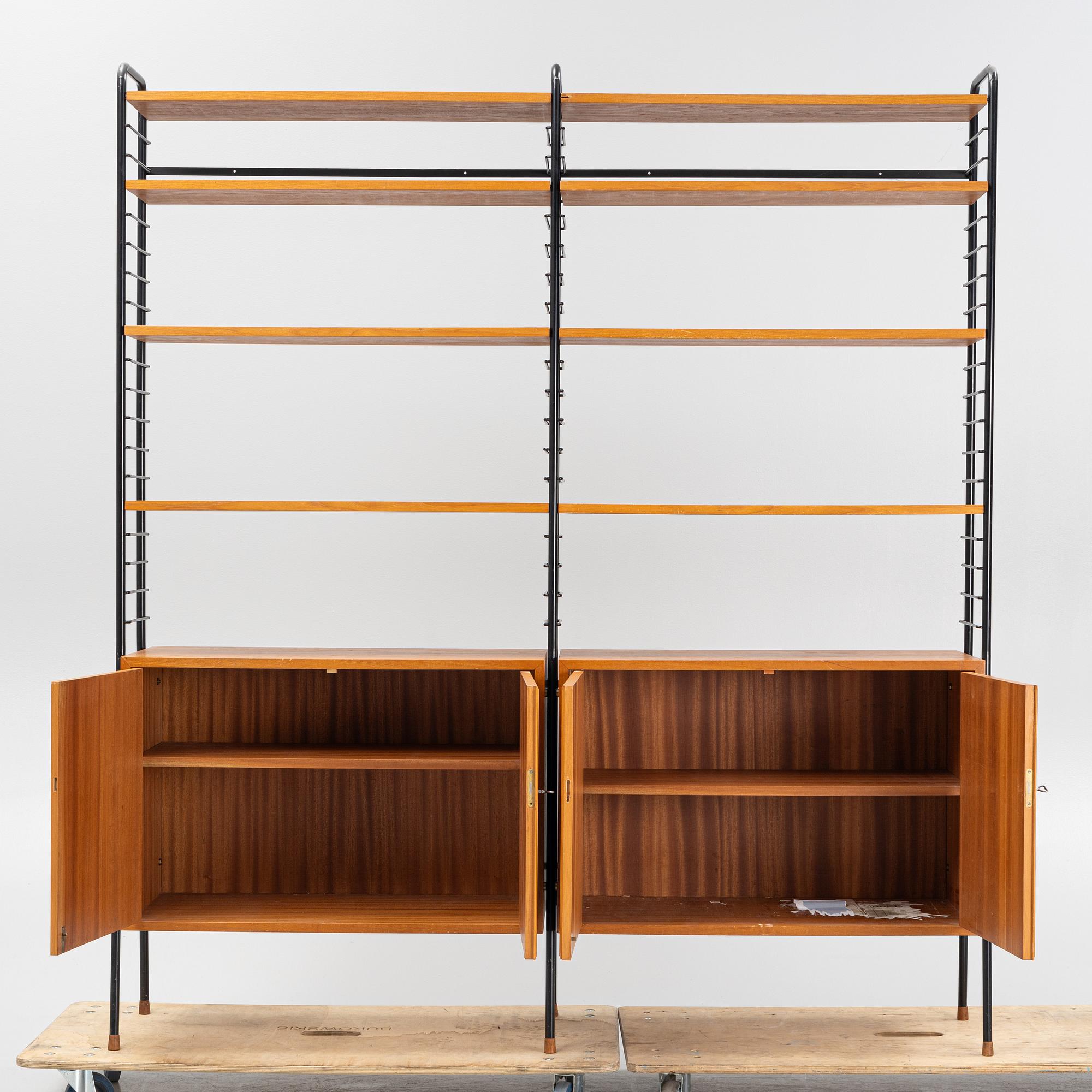 A bookcase, mid 20th Century.