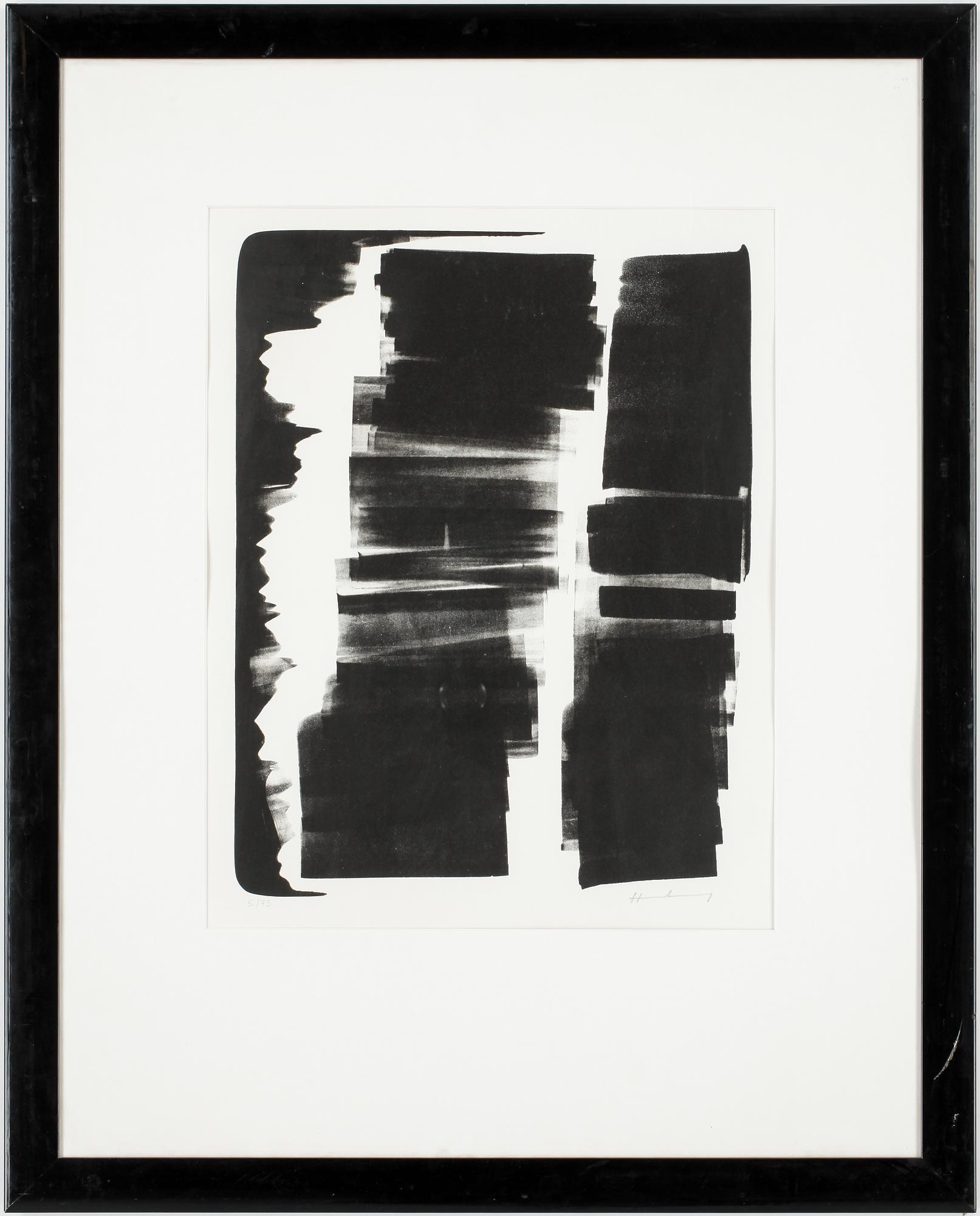 HANS HARTUNG, färglitografi, signerad och numrerad 5/75.