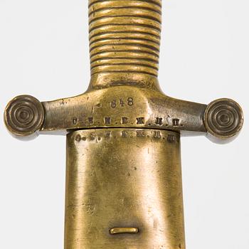 A Russian Imperial M1848 infantry tesak.