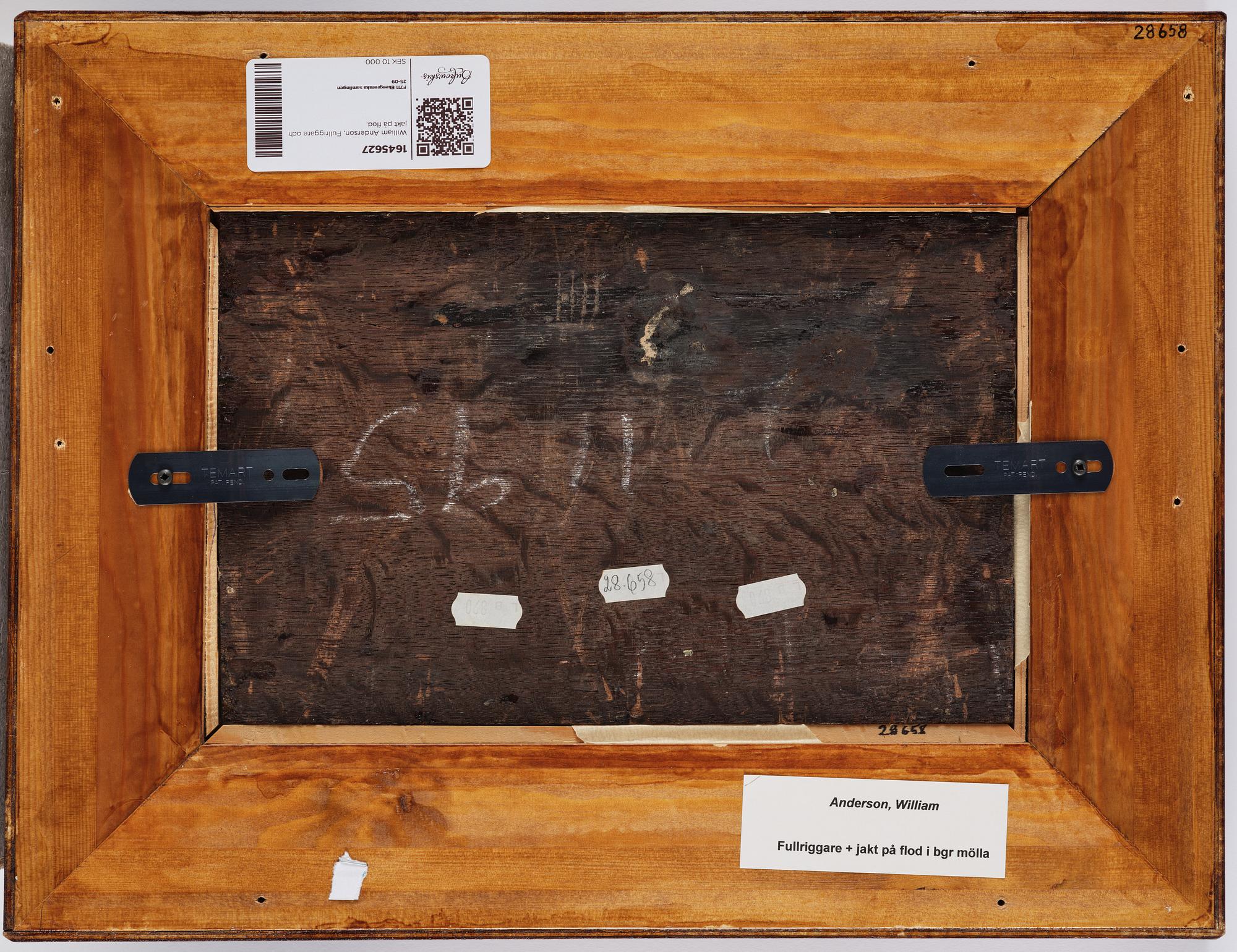 William Anderson, Full-rigger and yacht on the river.