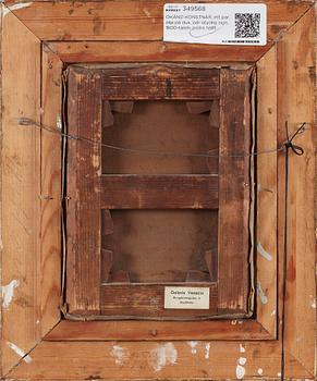 OKÄND KONSTNÄR, ett par, olja på duk, bär otydlig sign, 1800-talets andra hälft.