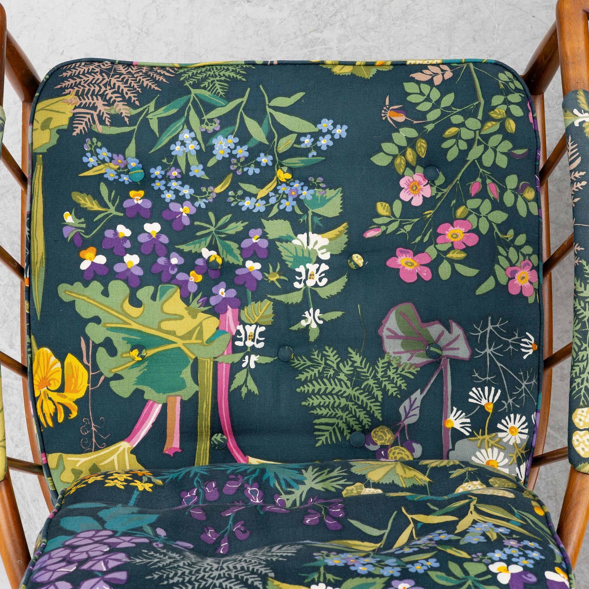 Kerstin Hörlin-Holmquist, armchairs a pair, "Skrindan", OPE-Möbler, second half of the 20th century.