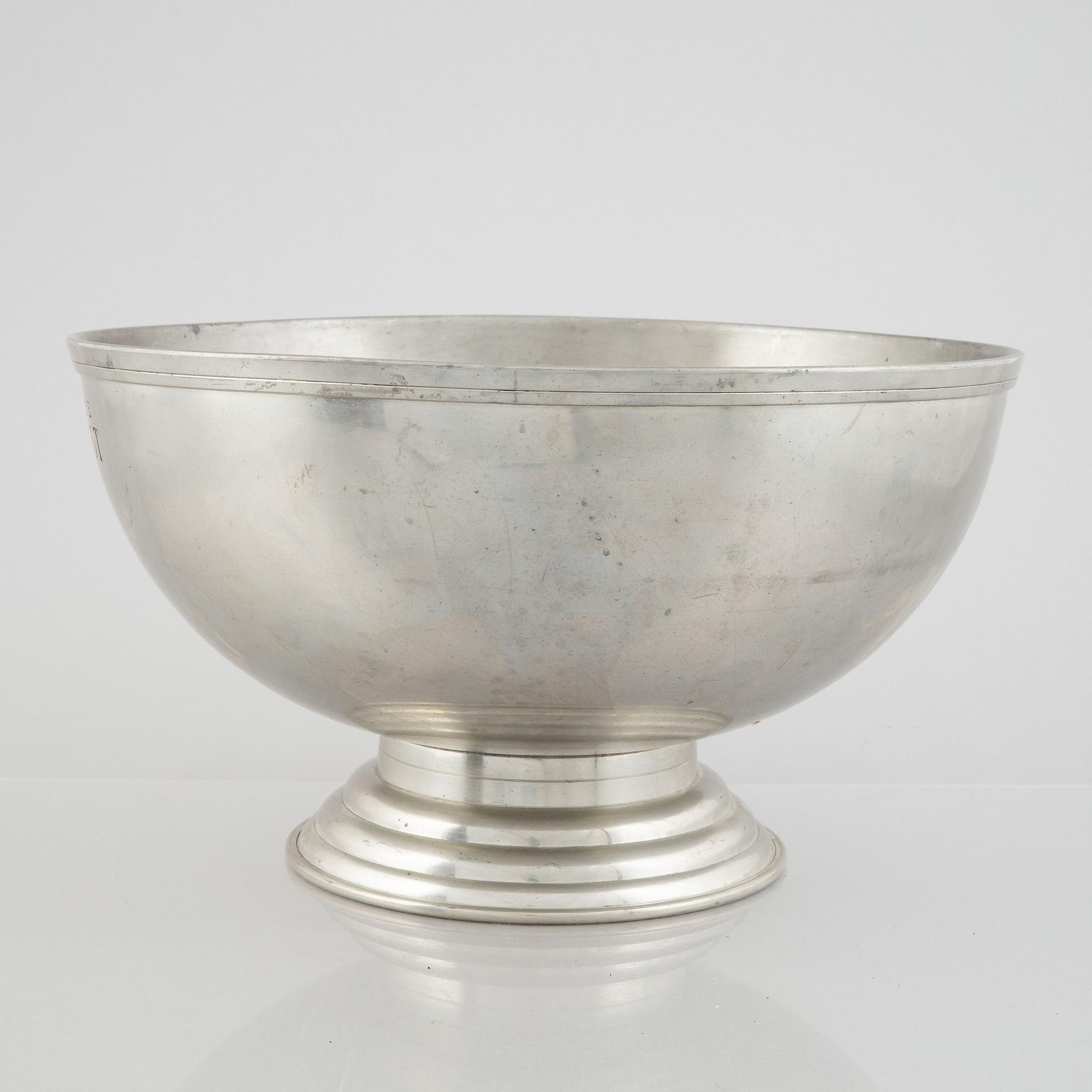 A pewter champagne cooler, Henriot, France.