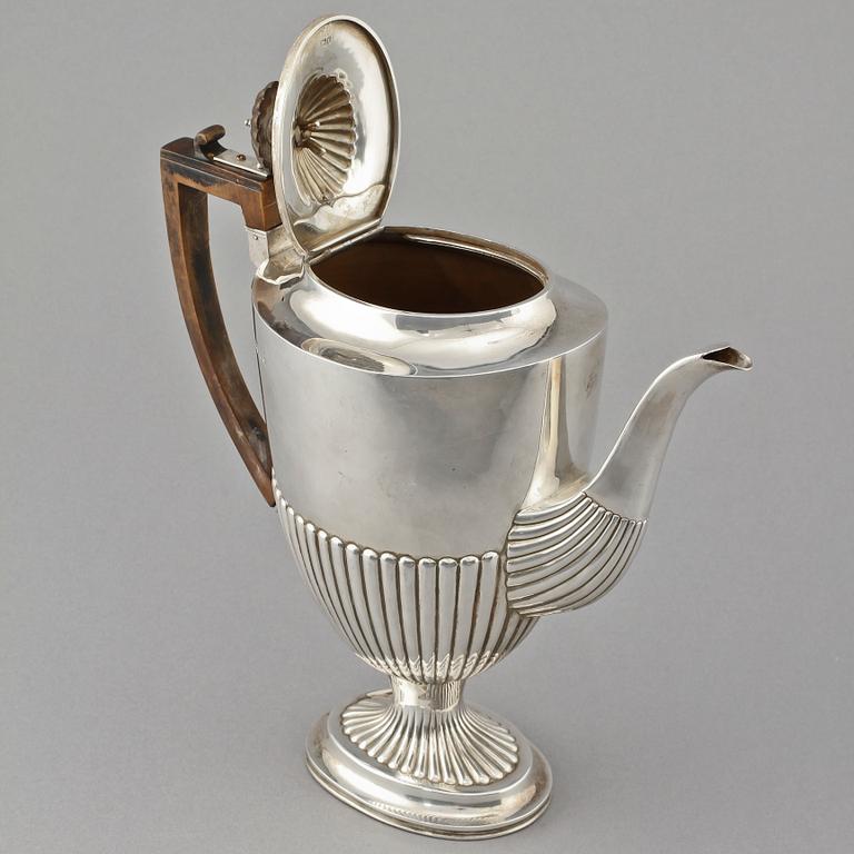 KAFFEKANNA, silver, Birmingham, England, 1900-tal. Vikt 640 g.