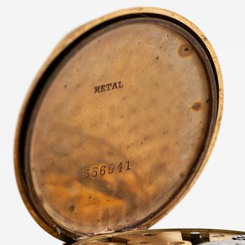 Pocket watch, 18K gold, 33 mm.