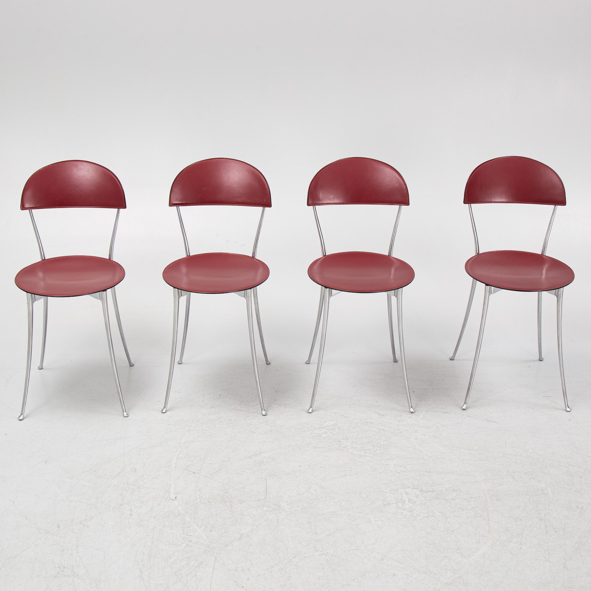 Enzo Mari, stolar, 4 st, "Tonietta", Zanotta, Italien.