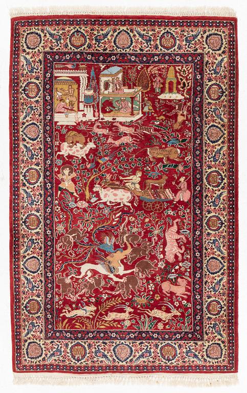 An oriental rug, c. 200 x 125 cm.