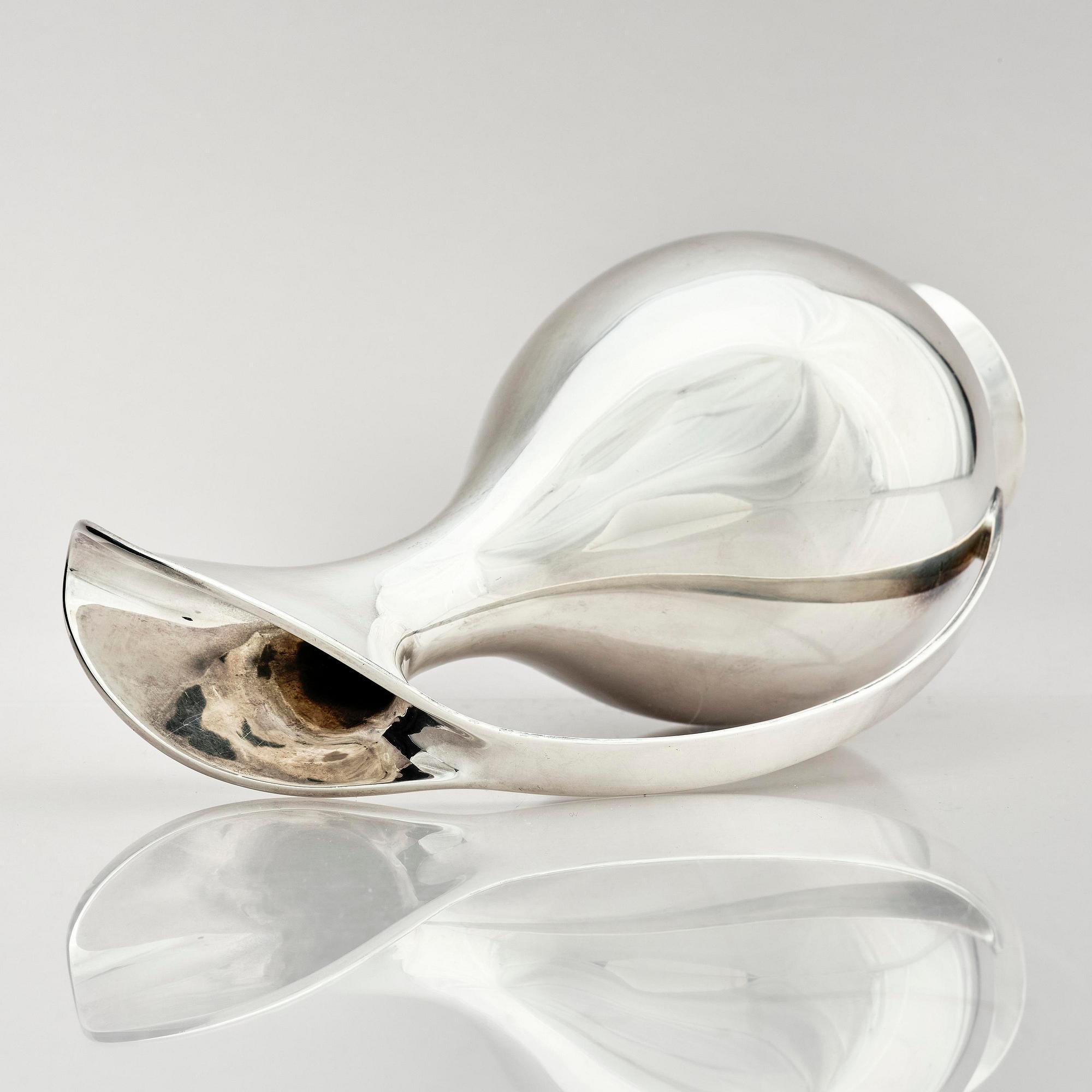 Kay Fisker, a sterling silver jug, company Anton Michelsen, Copenhagen, Denmark.