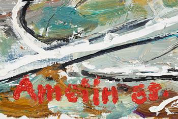 Albin Amelin, I arbete.
