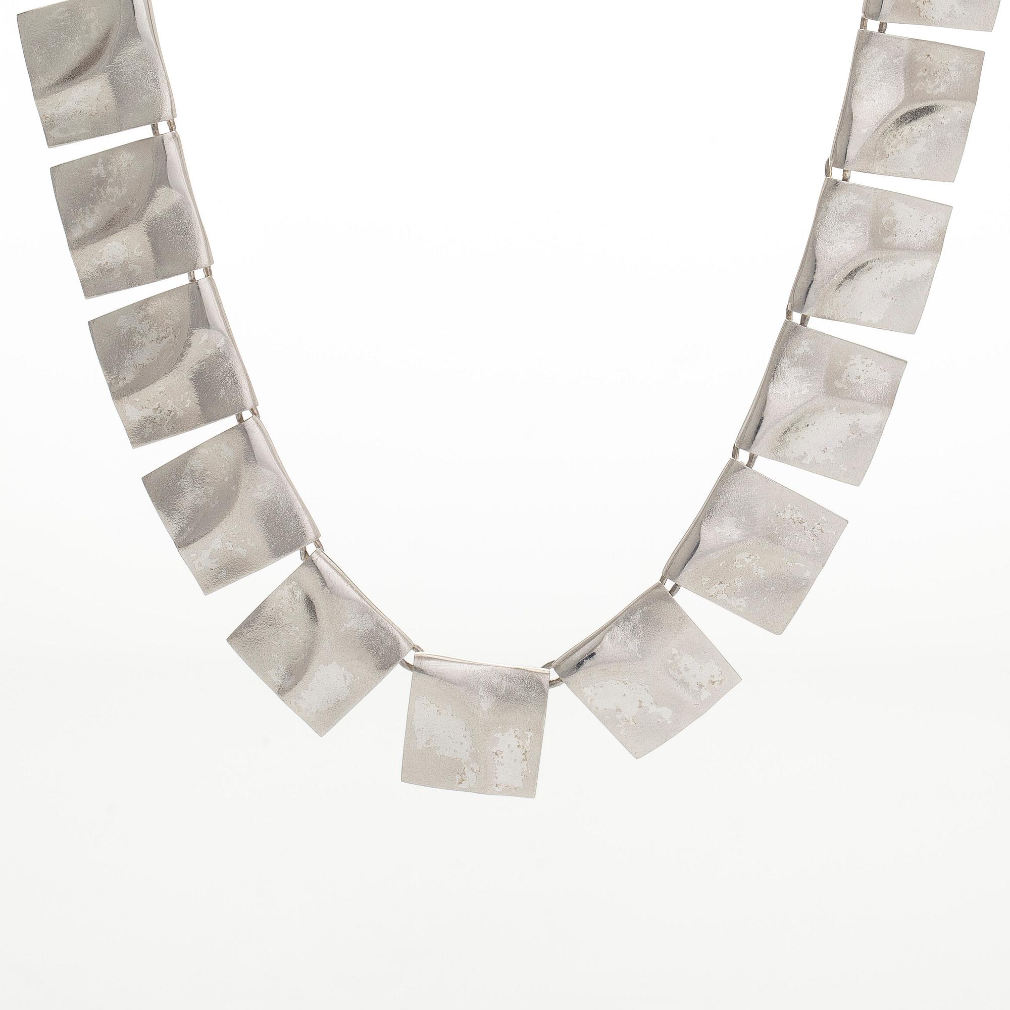 Björn Weckström, collier, "Galaktiska toppar", sterlingsilver. Lapponia 1995.