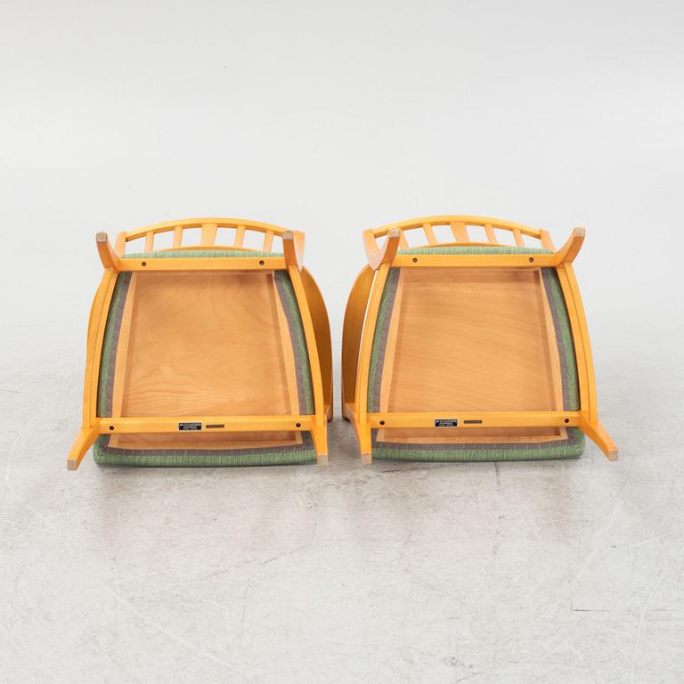 Carl Malmsten, a pair of 'Talavid' chairs, O.H. Sjögren, second half of the 20th Century.